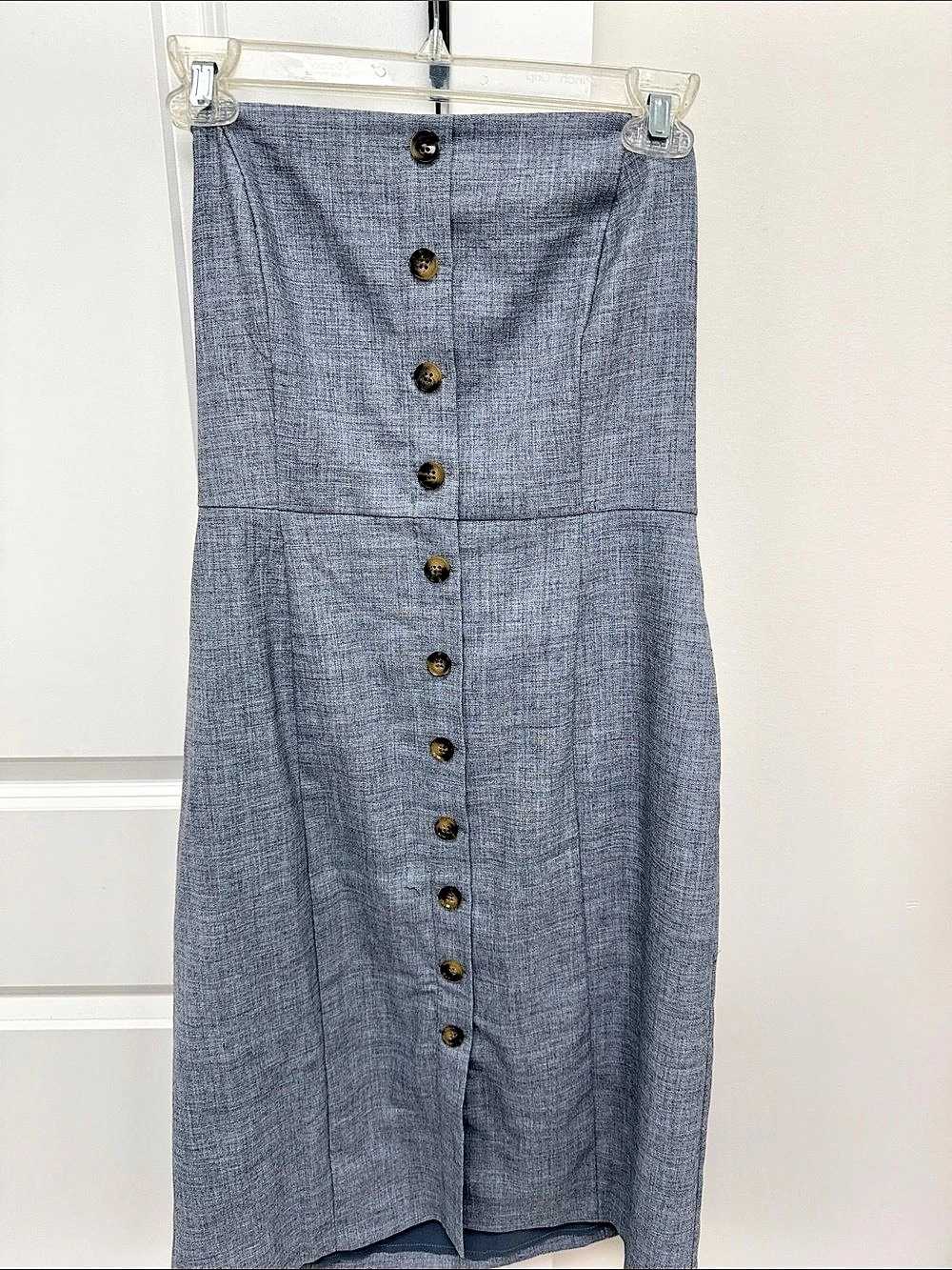 Banana Republic NWT  Button Front Midi Dress in Blue Size8 NWT